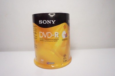 SONY DVD-R 100 Pack 120 Minutes 4.7 GB 1-16x Blank Media Disc New