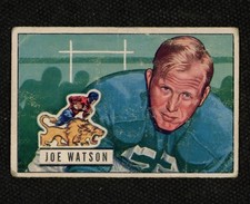 1951 Bowman #133 Joe Watson @@ Detroit Lions   ~G/VG