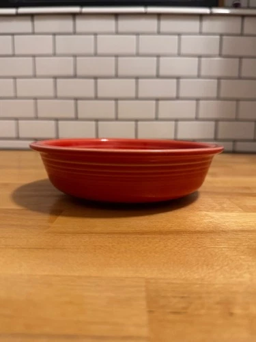 HLC Fiesta Ware Persimmon Cereal Bowls Made in USA 6-7/8" Wide x 1-7/8- Retired