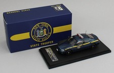 1:64 ROLLIN DIECAST Blue NEW YORK STATE TROPPER Dodge Charger Police Car NIB