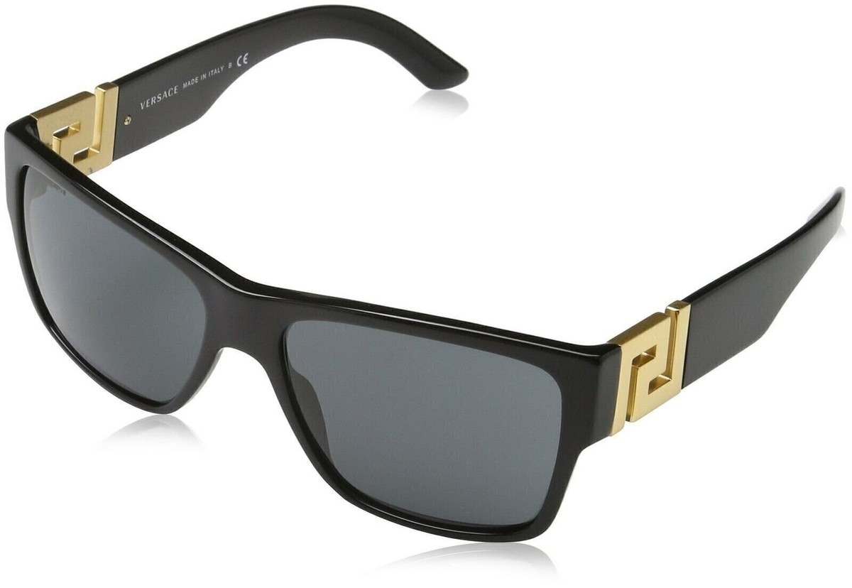 Versace Men's VE4296 Sunglasses Black/Gray 59mm Versace Men's VE4296 Sunglasses Black/Gray 59mm