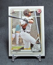 Xavier Edwards 1st Prospect Rookie RC 2020 Bowman Card #BP-10 San Diego Padres. rookie card picture