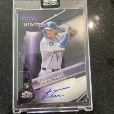2026 Topps Chrome Black Alex Freeland Rookie Gold Refractor Auto #26/75 