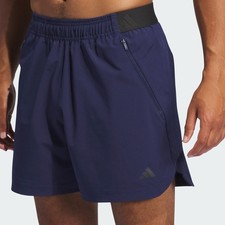 Sz Large Adidas AXIS Woven Training 7" Shorts Team Navy Blue 2 JI9221 - New