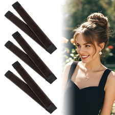 3 Pcs Hair Donut Bun Maker French Twist Hair Wrap Bun Shaper Tool for Women