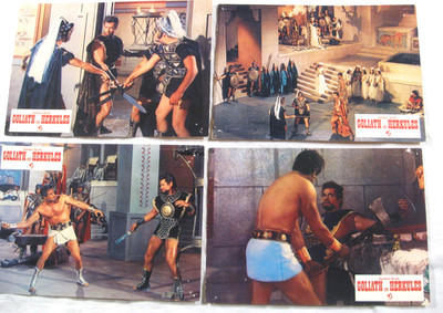GOLIATH UND HERKULES - 5 Aushangfotos Lobbycards - Gordon Scott Mario Caiano