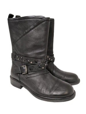 GEOX Bottines à fermeture éclair Dames Bottines T EU 38 noir style décontracté - Photo 1/4