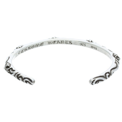 【破損品】Chrome Hearts SBT Band Bangle Chrome Hearts SBT Band Silver Bracelet Bangle | eBay