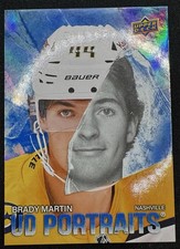 2025-26 Upper Deck Series 2  UD Portraits Speckle Brady Martin Rookie #P-41