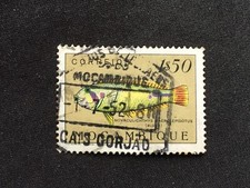 MOZAMBIQUE MOCAMBIQUE 1951 FISH $1.50 Novaculichthys macrole - USED 1.50E