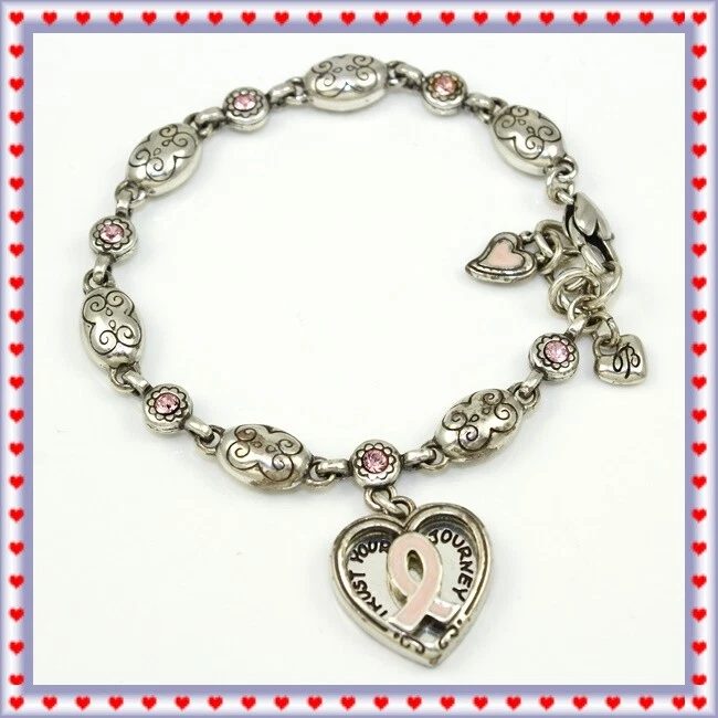 Brighton Power of Pink Breast Cancer Charm Bracelet eBay
