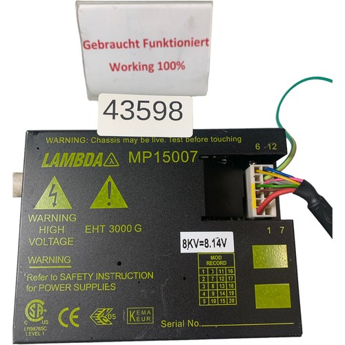 LAMBDA MP15007 Bloc Alimentation Eht 3000 G - Photo 1 sur 3