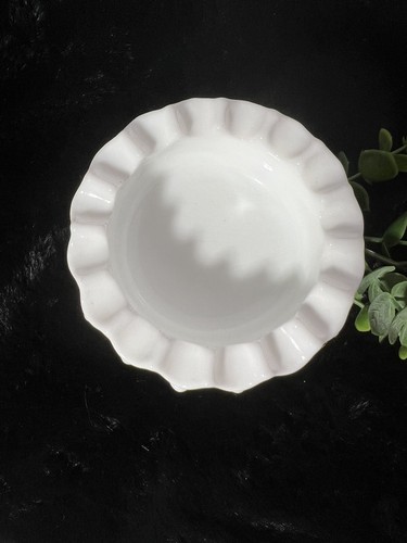 Vintage - Fenton - Hobnail - Milk Glass - Round Ashtray - Farmhouse Decor White - Picture 6 of 9