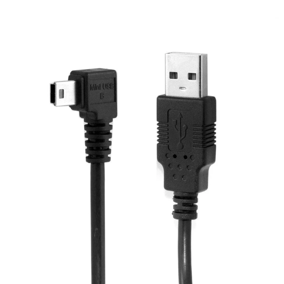 3M Left Angled 90D Mini USB B Type 5pin Male to USB 2.0 Male Data Cable - Image 2 of 4