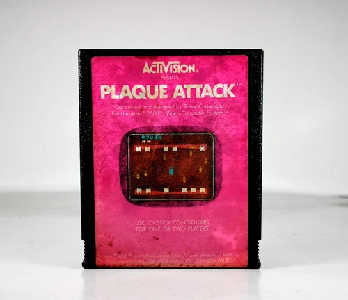 Plaque Attack (Atari 2600, 1983) Cartridge ONLY