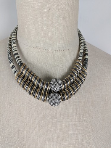 Purple by M HASKELL Necklace Gold Silver Statement Multi-Colored Fashion Jewelry