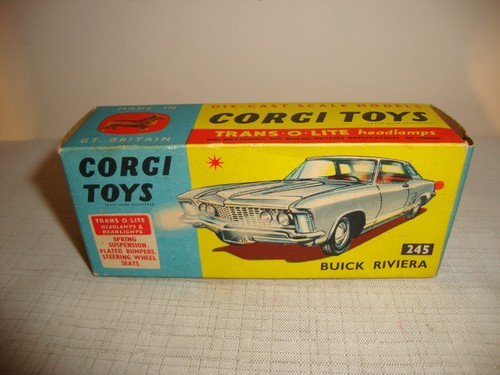 Original CORGI 245 BUICK RIVIERA - EXCELLENT in original BOX - Picture 10 of 12