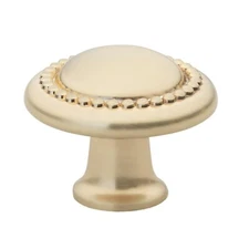 GlideRite 1-1/4" Round Beaded Cabinet Drawer Knob Champagne Gold - 5222-CHPG-1