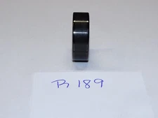 Triton Tungsten Carbide Wedding Band Ring 8mm Size 11-1/2. Polished Black. #R189