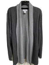 NorthStyle Women Herringbone Draped Cardigan Size 3X NWOT