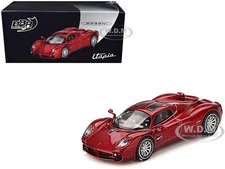 PAGANI UTOPIA DUBAI RED 1/64 DIECAST MODEL CAR BY BBR MODELS BBRDIE6431