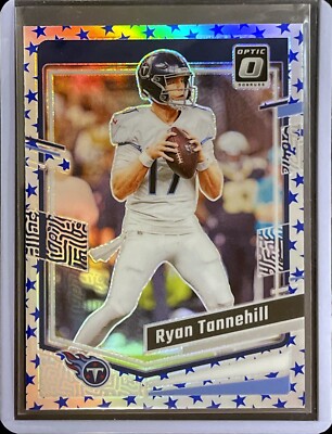 Ryan Tannehill - 2023 Donruss Optic Football - Blue Stars Prizm SP #193