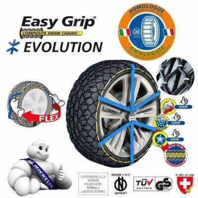 Snow Chains Michelin Easy Grip Evolution Evo 13 Size 215 60 17 215 60 R17 Ebay
