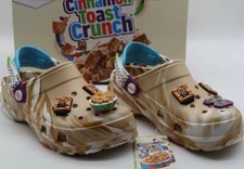 Crocs x CANDY SMELL Cinnamon Toast Crunch Croc Shoes Size J6 W8 M6 UNISEX
