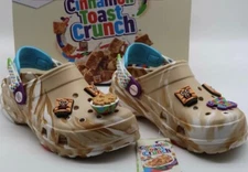 Crocs x CANDY SMELL Cinnamon Toast Crunch Croc Shoes Size J6 W8 M6 UNISEX