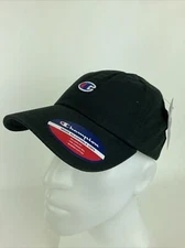 Champion hat cap "C" Logo Embroidered Black Adjustable  One Size black 