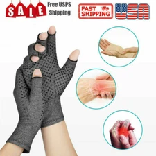 1 PAIR Copper Arthritis Compression Gloves Hand Support Joint Pain Relief USA