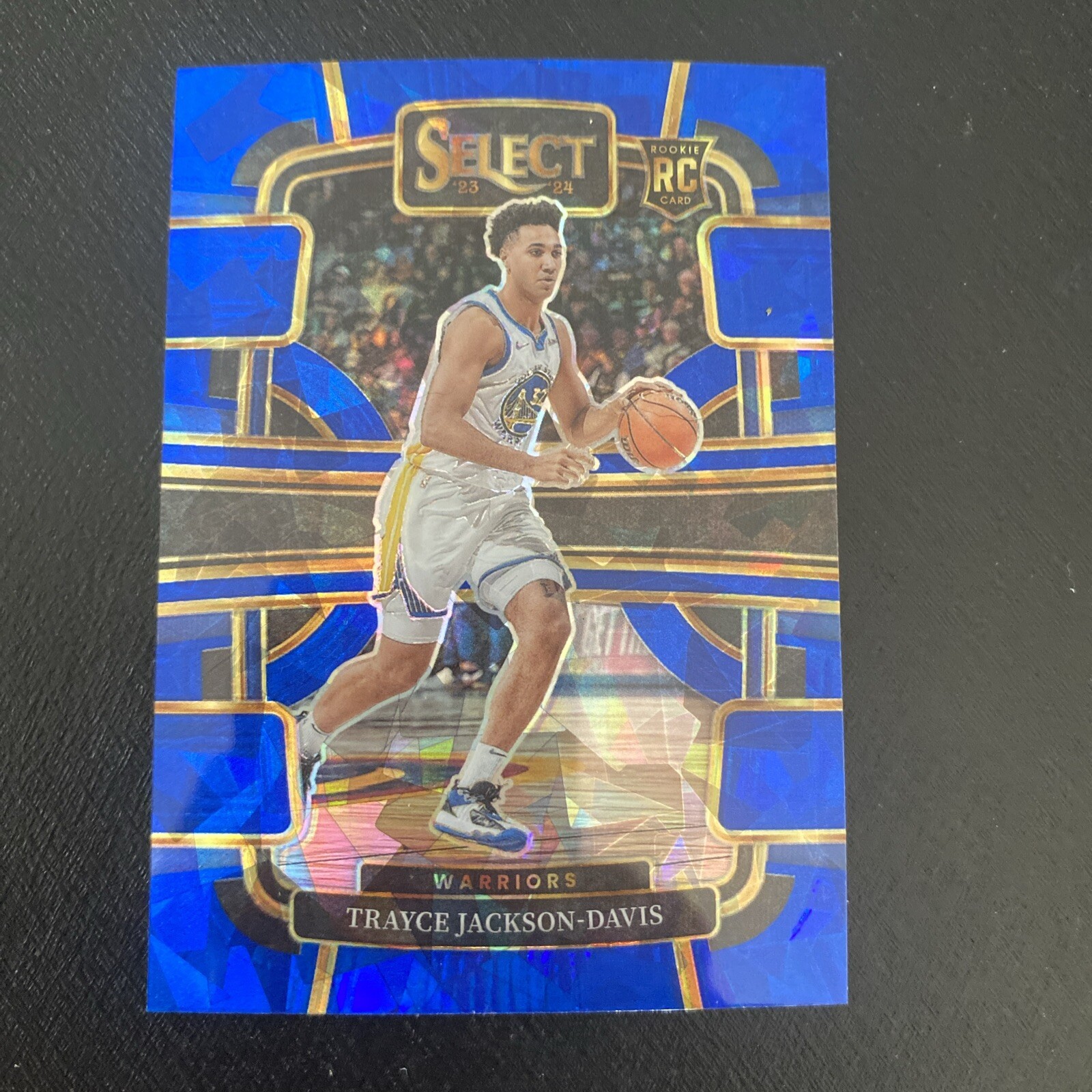 2023-24 Panini Select Concourse Blue Cracked Ice Prizm #84 Trayce Jackson Davis