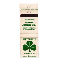 Advertising Matchbook Durty Nelly's Saloon Deadwood South Dakota Bill Walsh Prop