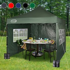 MAXIMUS® HEAVY DUTY POP UP GAZEBO 3mx3m COMMERCIAL MARKET STALL & 4 WEIGHT BAGS