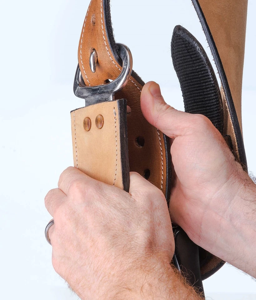 Guardabarros de repuesto sintéticos Western Saddle - tamaño juvenil - 18" - negro - Imagen 4 de 4