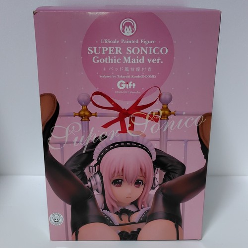 Regalo Super Sonico Cameriera Gotica ver. con base letto 1/6 figurina completa 120mm - Foto 2 di 5