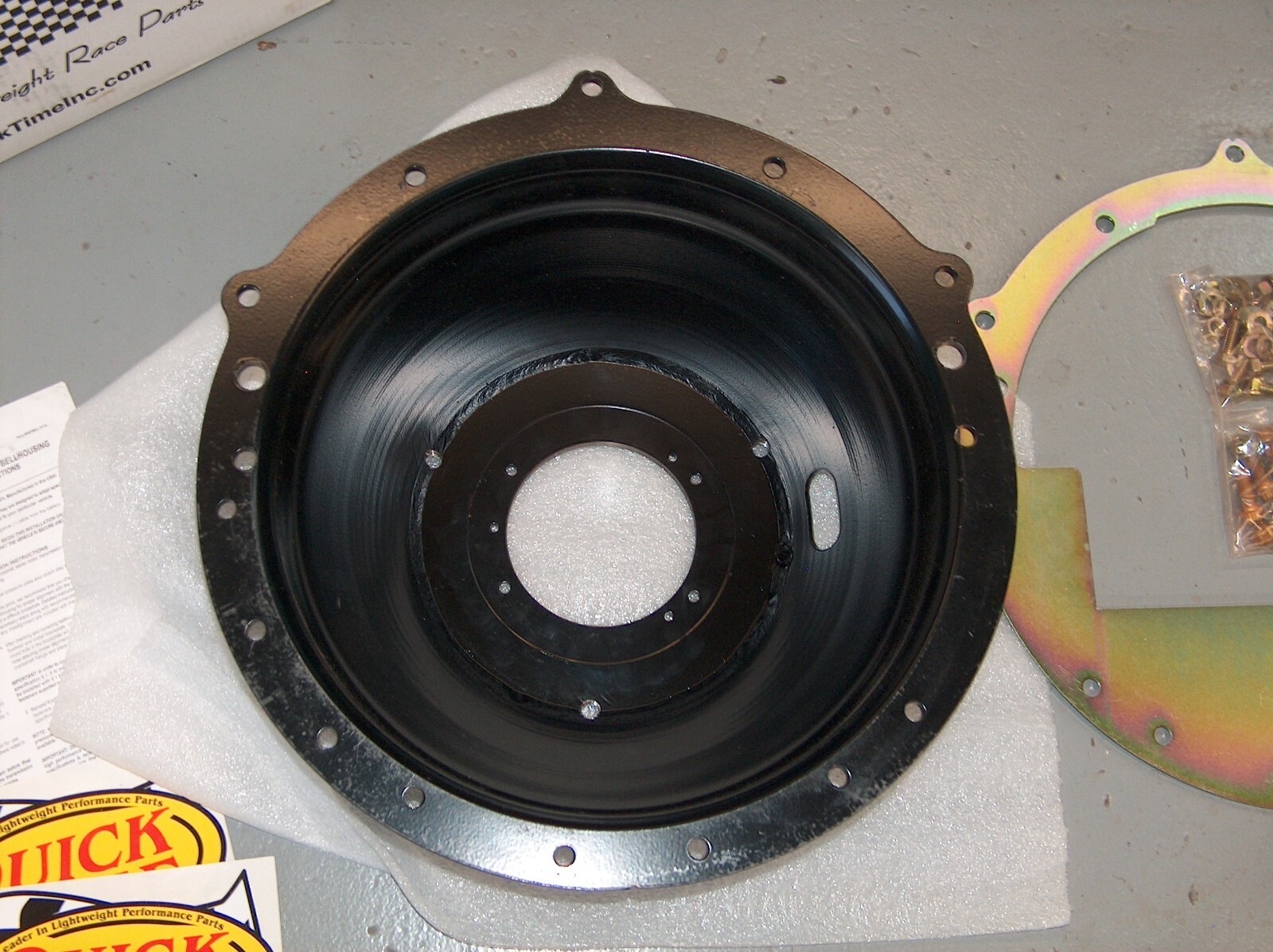 Quick Time Chevy V8 Muncie Steel Bell Housing Scatter Shield RM6036