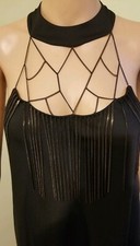 HAUTE HIPPIE EVENING COLLECTION BLACK DRESS,SIZE 6