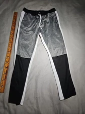Southpole Joggers Mens XXL 2XL Black Gray Hip Hop Y2K Pants Drawstring Trouser 
