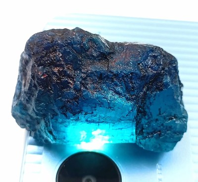 230 Ct Raw Kashmiri Sapphire Uncut Rough Natural Certified Loose Gemstone JHK01