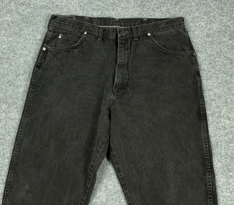 ARGUE】 vintage black denim pants　size:１ Douhoow Jeans for Women Trousers Vintage Black High Waist