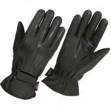 Hugger Women's Motorcycle Gloves Winter Warm Lined Water Resistance Leather