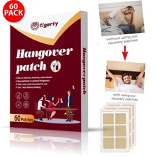 Tigerty Hangover Cure Relief Patch After Party Recovery 60 Patches New in Box