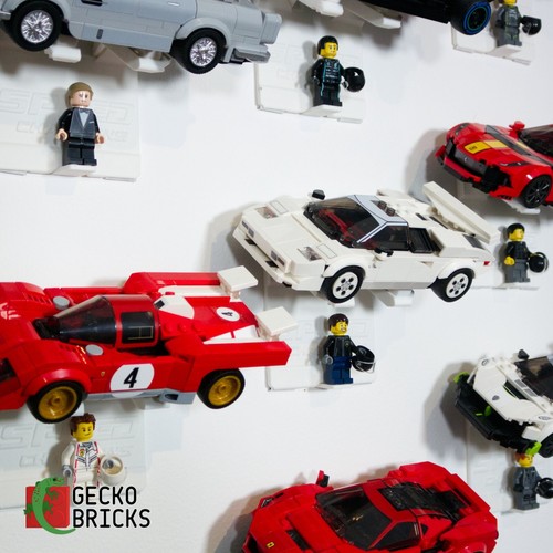 Uchwyt ścienny do klocków Lego Speed Champions Zestawy Gecko - Zdjęcie 6 z 10
