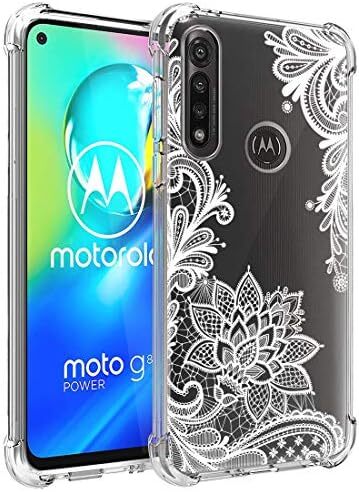 Case for Moto G Power, Motorola G Power Case for Girls Women, Shockproof Clear F