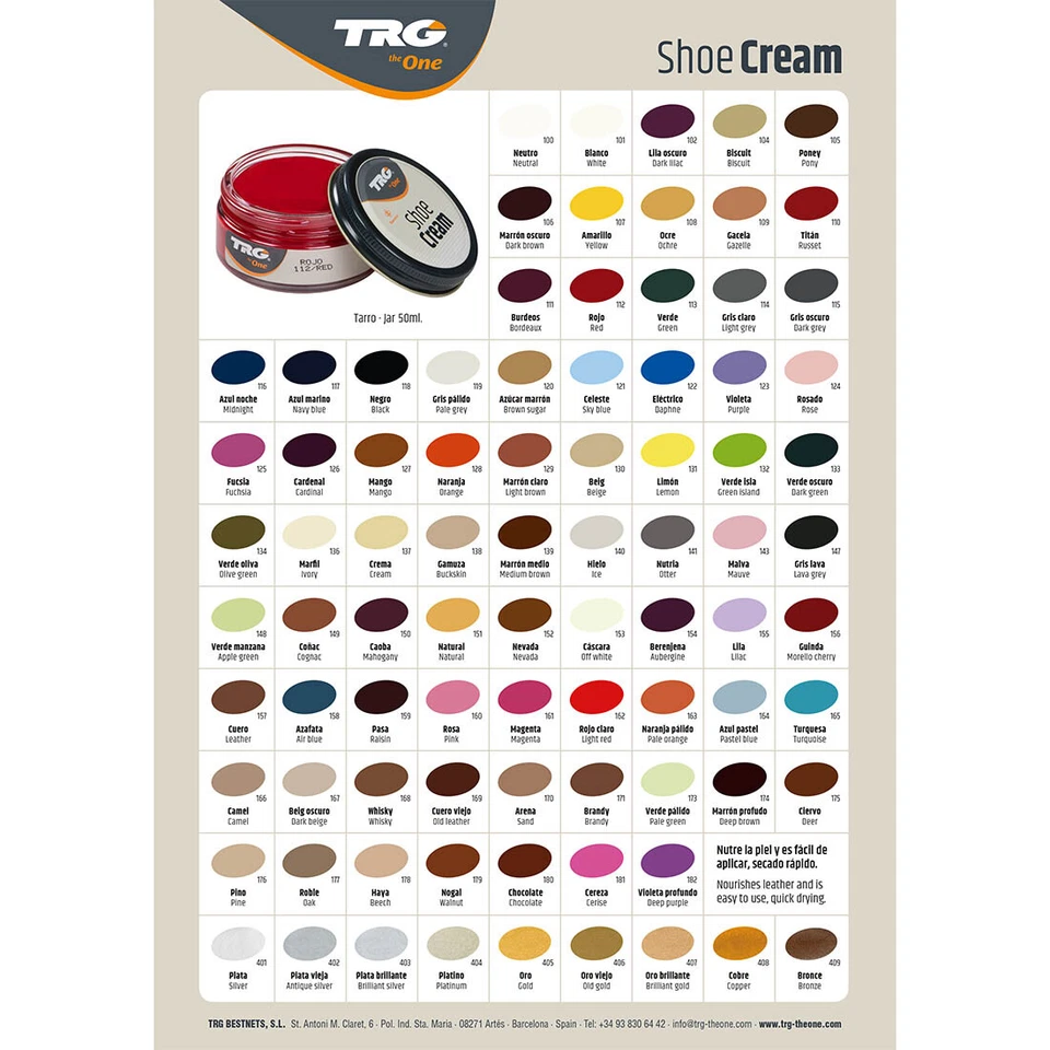 TRG Schuhcreme Glastiegel 50 ml - Schuhpflege für Glattleder - TRG Shoe Cream - Bild 2 von 2