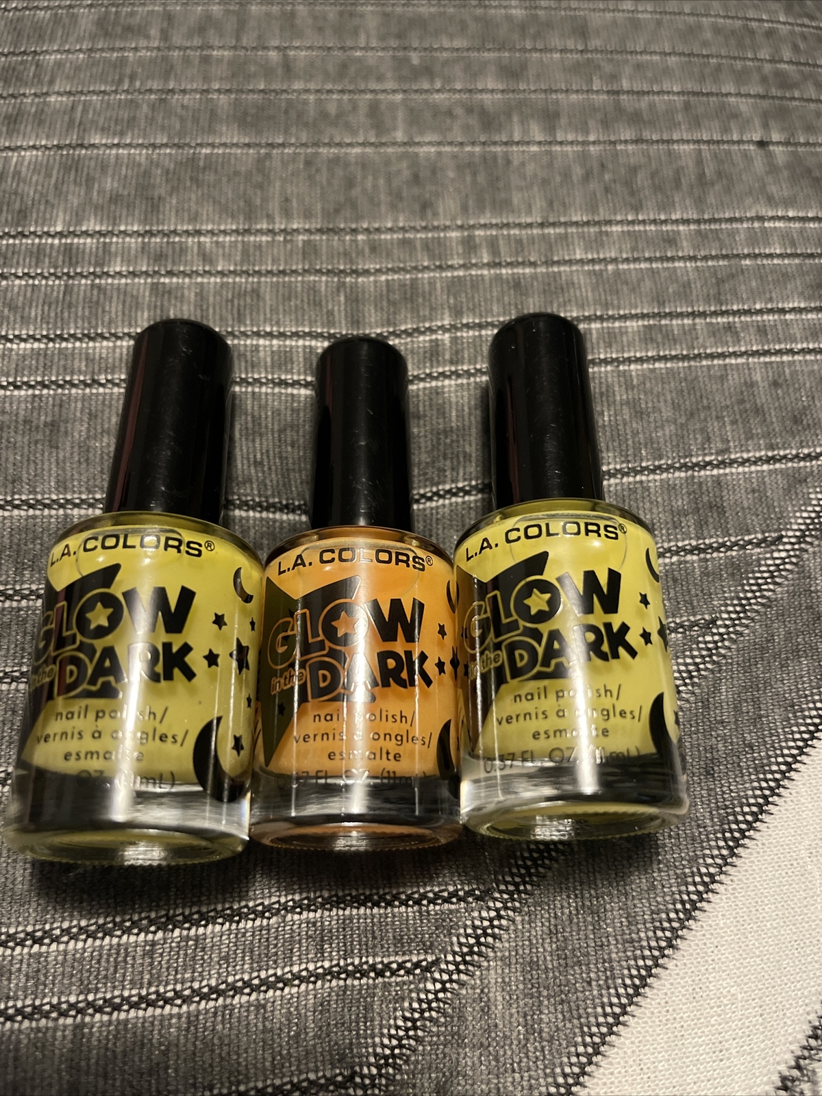 Glow in the Dark Nail Polish Set Lot Of 3 eBay
