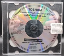 Toshiba Satellite Laptop M100/M10 Series Recovery & Applications/Drivers CD
