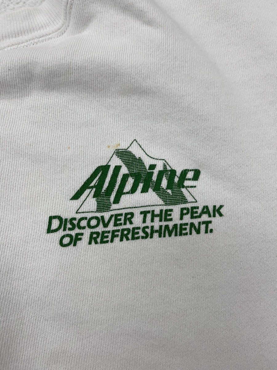 Vintage Alpine Cigarette Sweatshirt USA Adult Large Advertising Discover Peak