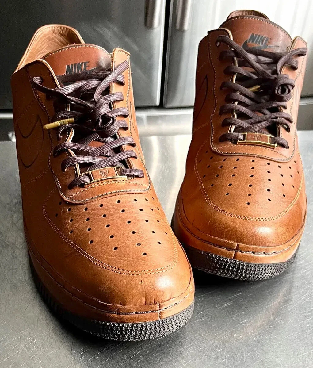 brown leather air force 1